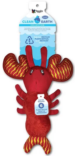 1ea Spunky Pup Clean earth Lobster Plush Large - Toys